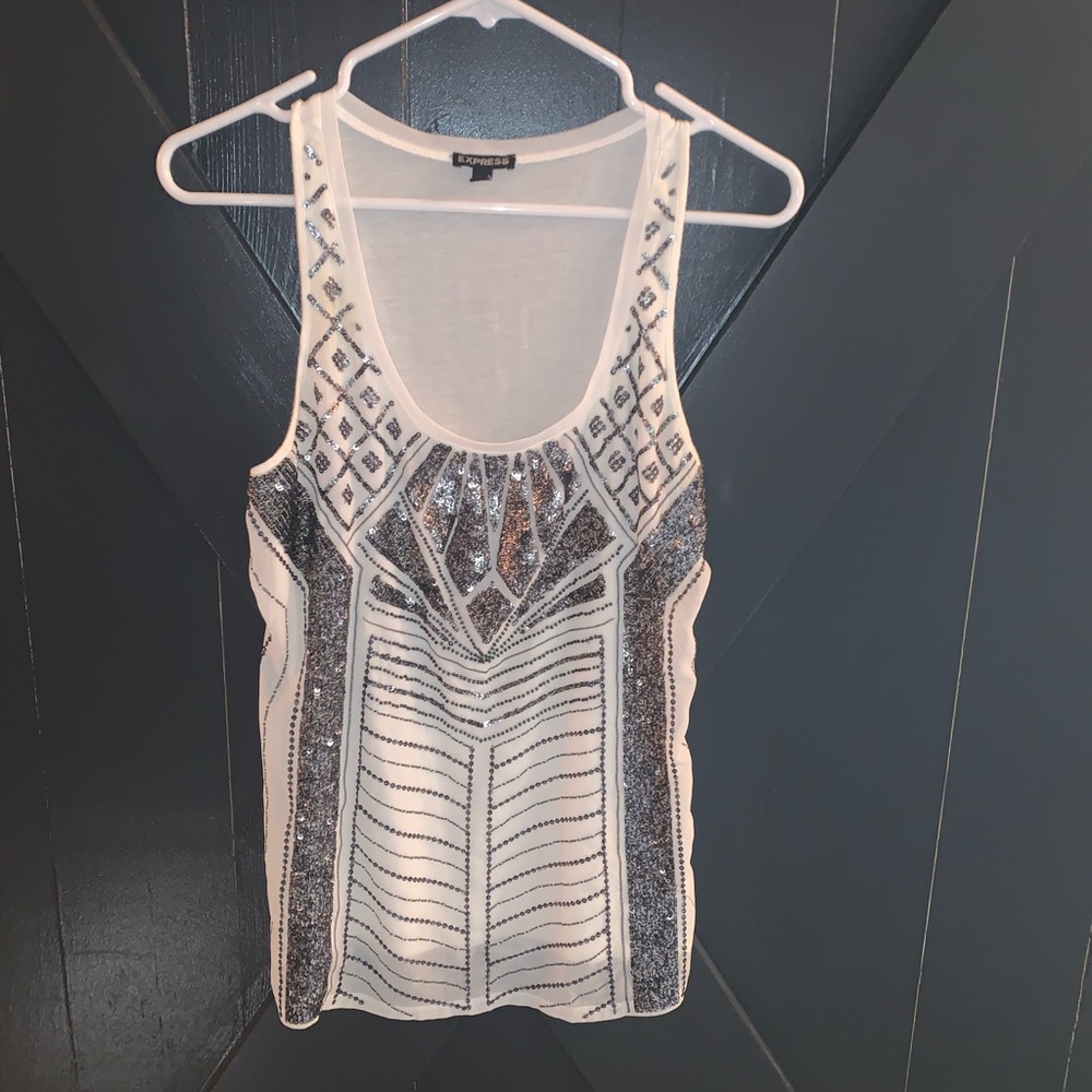 Sequin tank top